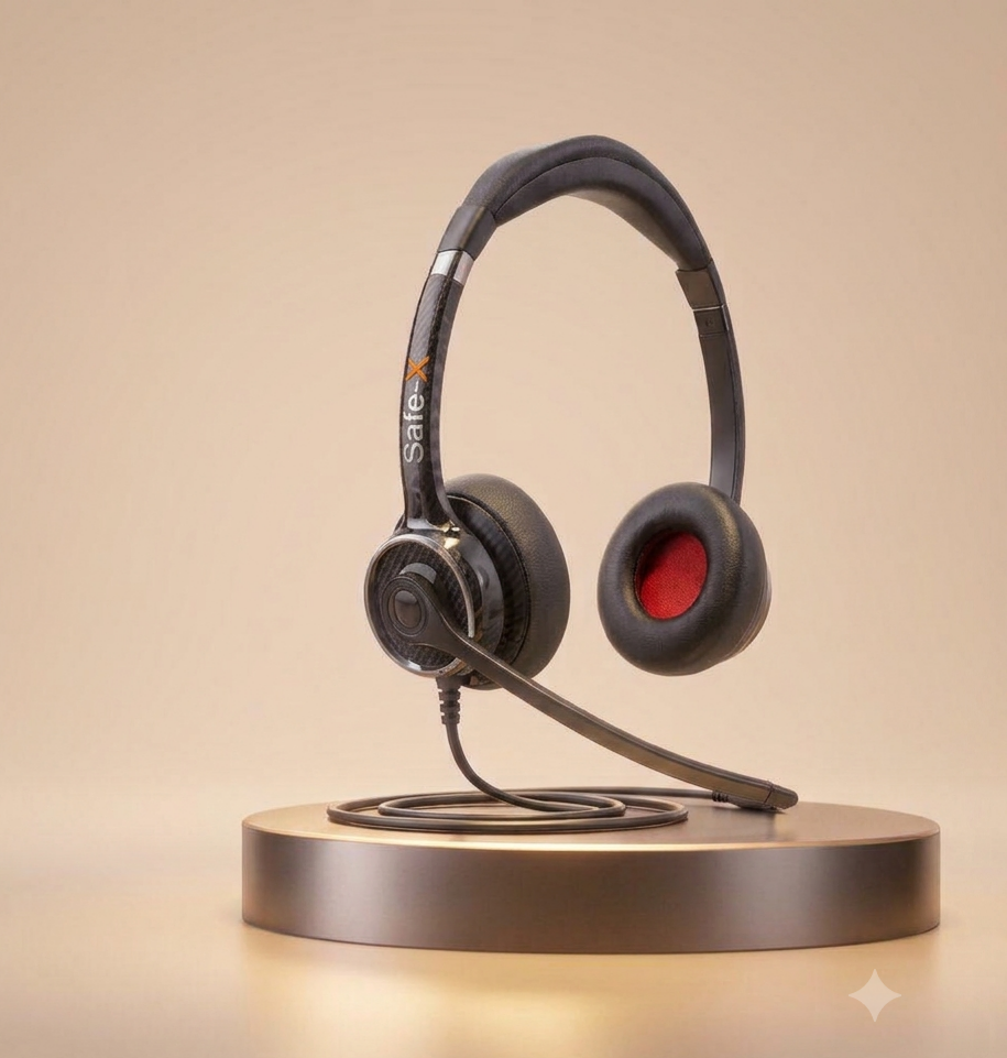 Safe-X B7 ENC Noise Cancelling Call Center Headset